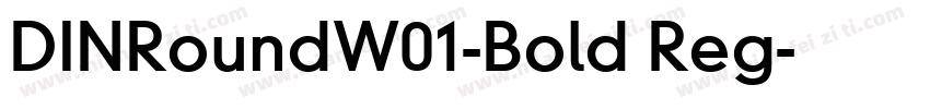DINRoundW01-Bold Reg字体转换